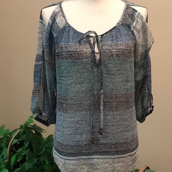 BCX Cold Shoulder Blouse - Picture 1 of 6